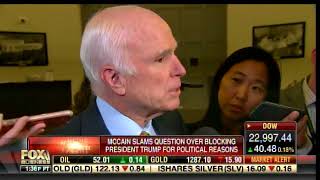 John McCain EXPLODES on FOX Reporter For Asking If His Votes Are Protest of Trump