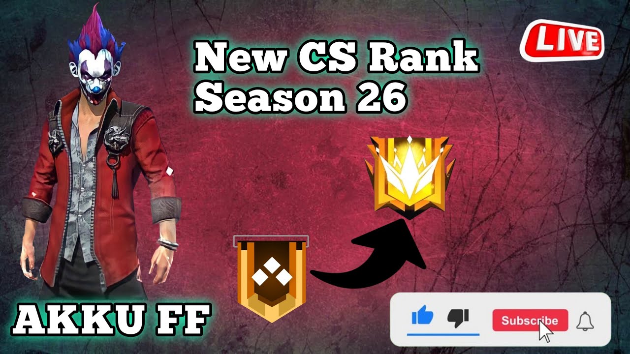 Free Fire new season cs rank 26 push || clash squad rank push Road to ...