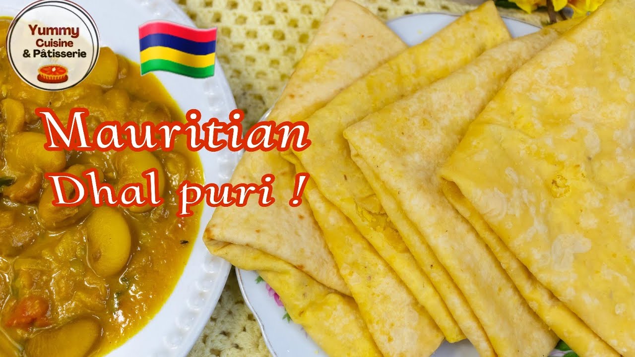 Dholl puri mauricien  Dhal puri  Recette  facile