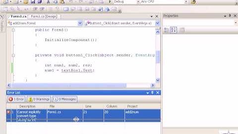 C# Adding 2 Values Using TextBox URDU.avi