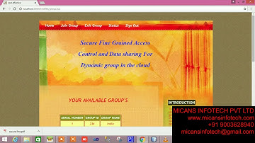 Secure fine-grained access control and data sharing for dynamic groups in cloud- IEEE PROJECTS 2018