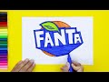 How to draw Fanta Logo