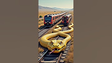 Travel Exploring | Python vs Train | Amazon Jungle #youtubeshorts #wow #nature #shorts