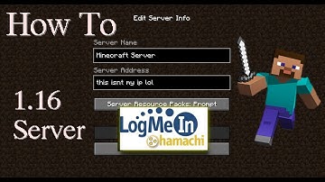 How to make a 1.16.2 MINECRAFT SERVER with HAMACHI