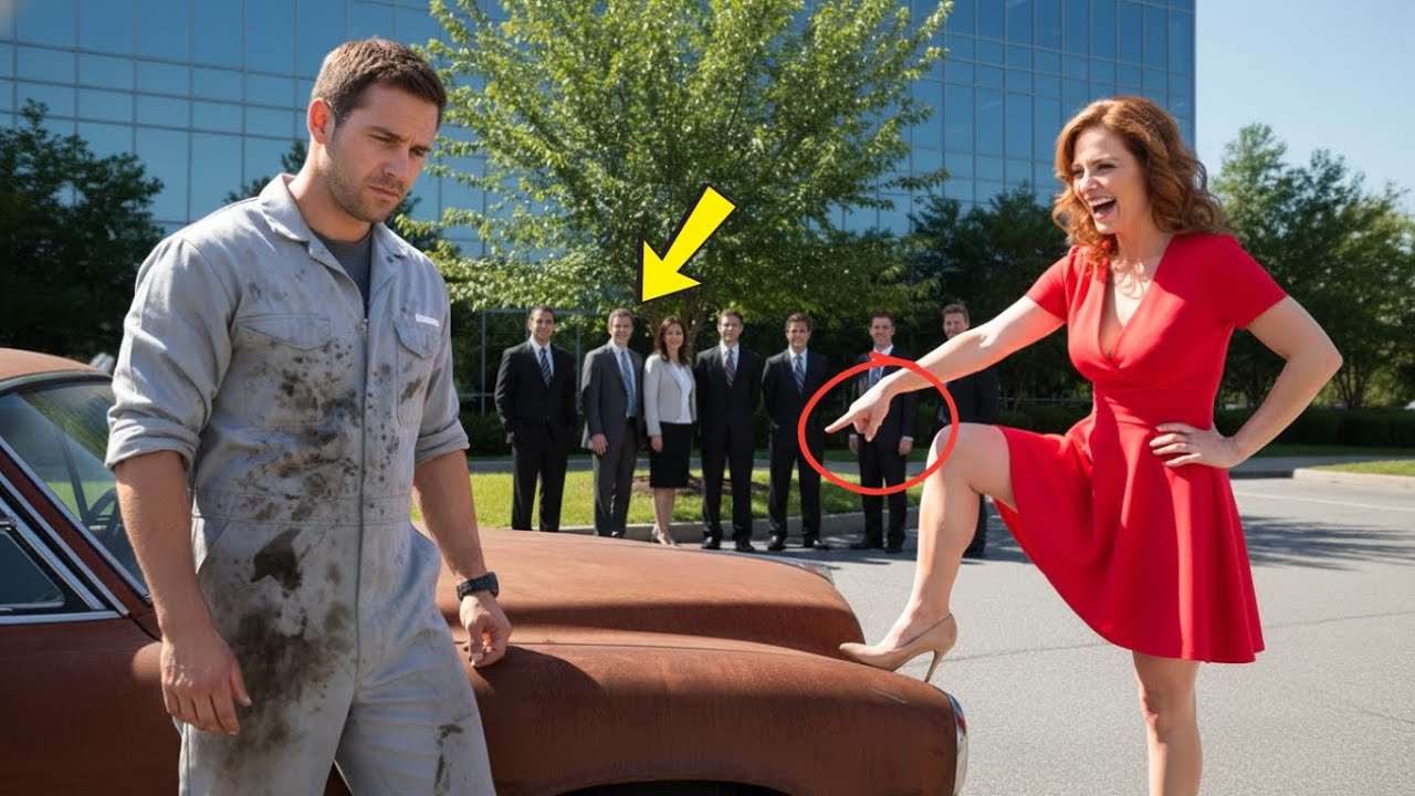 Single Dad Janitor's Mustang Mocked by Female CEO – $2B Surprise Start