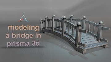 Modeling 3d Bridge in prisma 3d. prisma 3d tutorial #prisma3d #3dmodeling