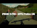 Testei o Apple Log do iPhone 15 Pro em uma trilha de bike (Resultado real)