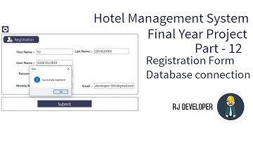 Hotel Management System | Final Year Project | Flat Design UI - Part 12