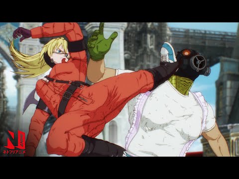 Dorohedoro | Multi-Audio Clip: Caiman and Nikaido's Epic Fight | Netflix Anime