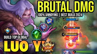 LUO YI BEST BUILD 2024 | BUILD TOP GLOBAL LUO YI GAMEPLAY | MOBILE LEGENDS✓