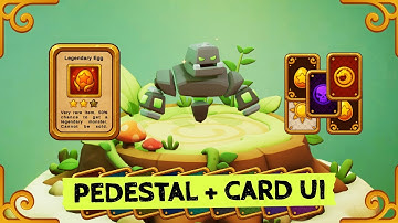 www.Meshtint.com | Pedestal And Card UI Fantasy Pack Cute Pro Series | Unity Game Engine