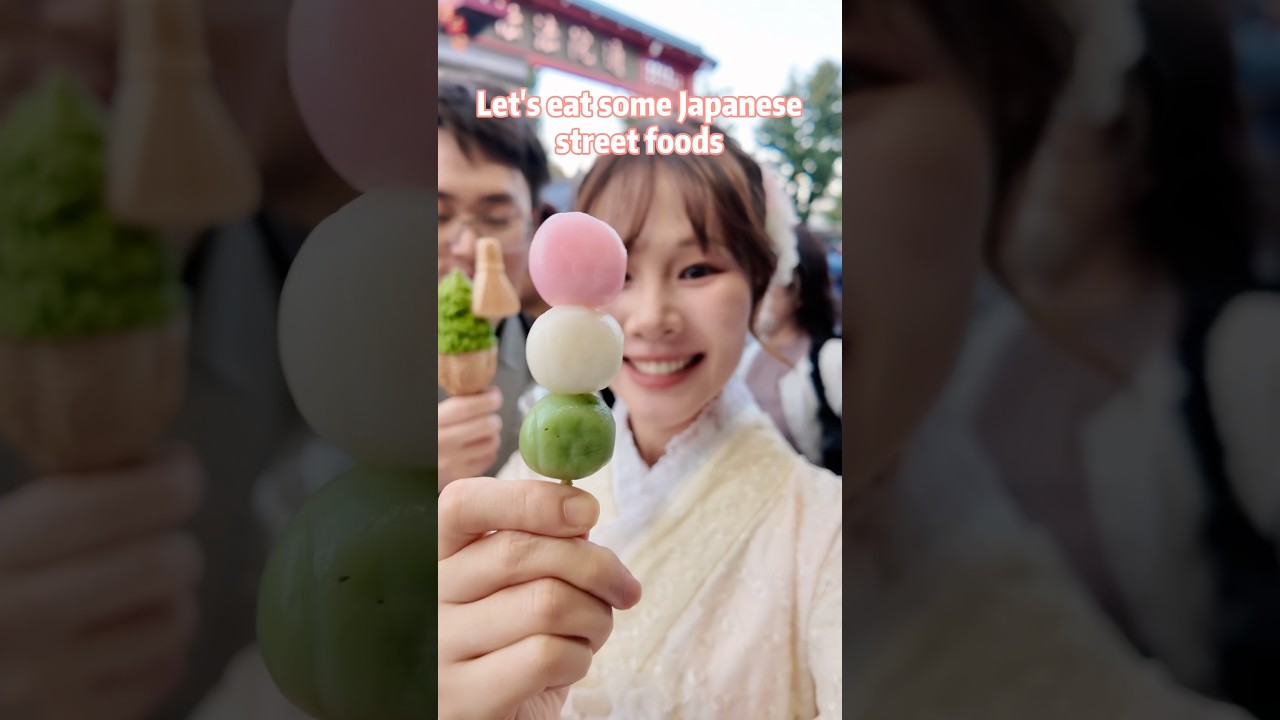 Let’s Try Some Street Food in Japan 🍡🍓