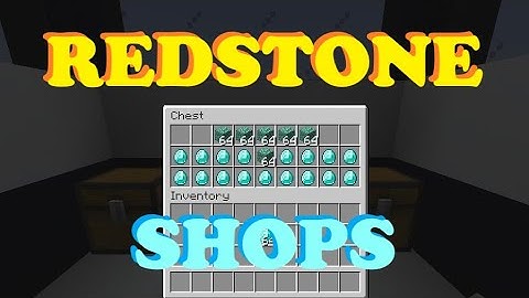Automated Redstone SHOPS - Minecraft