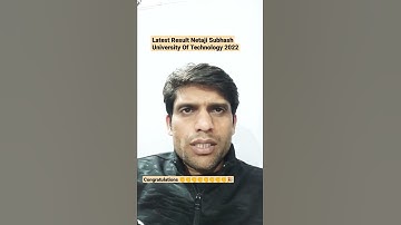 NSUT Result Out Congratulations 👏 #shorts #nsut #result2022
