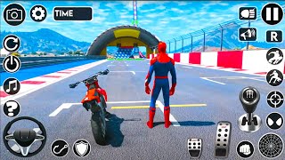 Superhero Tricky Bike Stunt Game - Spiderman Bike Riding Gameplay - Android Gameplay  screenshot 3
