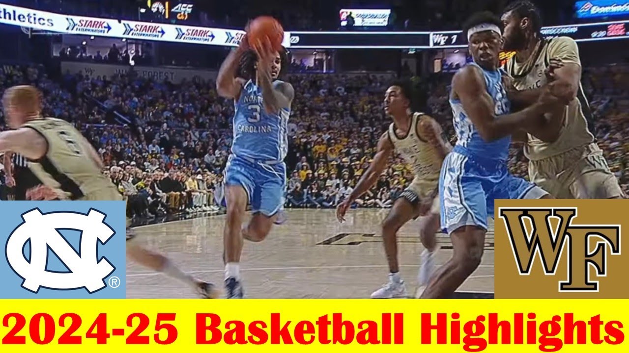 North Carolina vs Wake Forest Basketball Game Highlights 1 21 2025