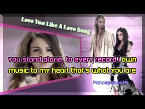 love you like a love song - selena gomez (karaoke instrumental)