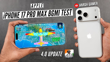 iPhone 17 Pro Max BGMI Test with FPS Meter, Heating & Battery Test | Gaming Beast? 🤔
