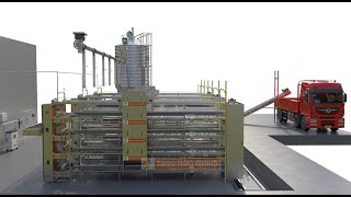 Egg Production Equipment In Poultry House | H Type 4 Tiers Fully Automatic Layer Battery Cages