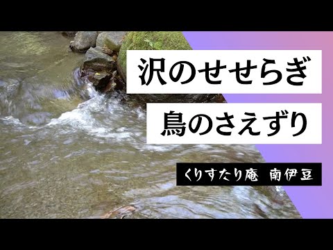 【高音質 自然音 90分】Relaxing Nature Sounds #01 沢のせせらぎ と 鳥のさえずり- くりすたり庵 南伊豆（立体音響 ASMR）