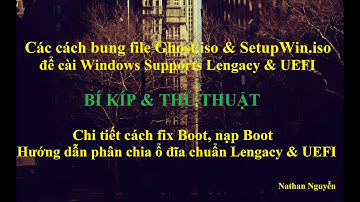 [NTH - 1 Click] Chi tiết các cách (Ghost & Setup Window).ISO và cách nạp boot, fix boot UEFI-Lengacy