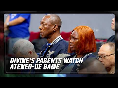 Parents of Divine Adili arrive to watch Ateneo's game vs. UE | ABS-CBN SPORTS