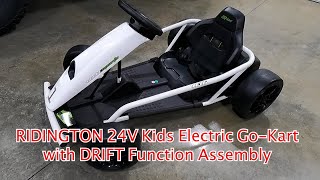 RIDINGTON 24V Kids Electric GoKart with DRIFT Function  Assembly Instructions