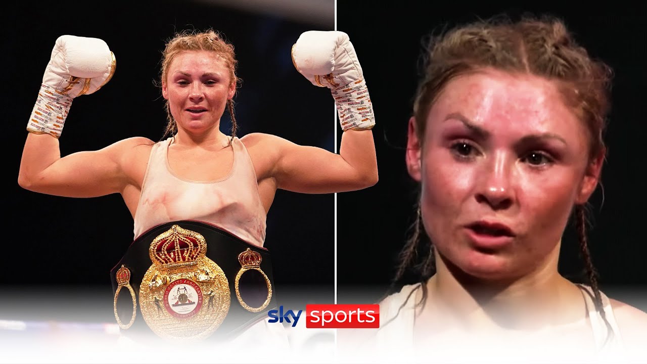 POST FIGHT! Shannon Courtenay's emotional reaction after beating Ebanie Bridges to win a world title