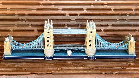 Education 3D Puzzle Cubicfun LED Tower Bridge