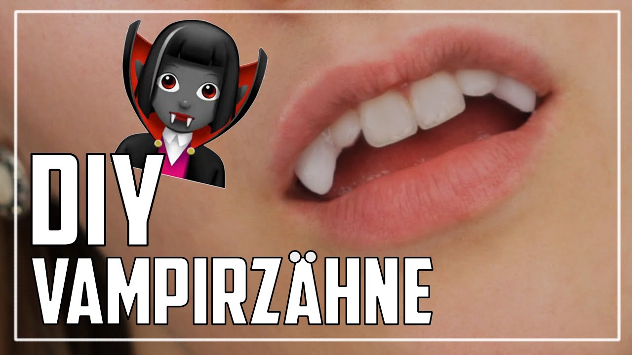 Vampirzähne einfach &amp; schnell selbst machen| Halloween Tutorial | Judy ...