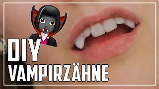 Vampirzähne einfach & schnell selbst machen, Halloween Tutorial