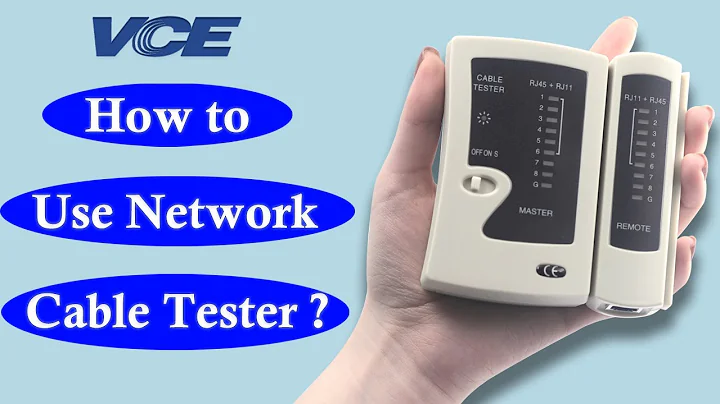 How To Use Network Cable Tester || VCE