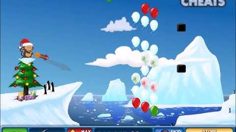 Bloons 2 Christmas Level 26 Candy Pain