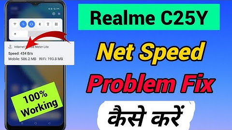 Realme c25y mein Network Speed Kaise Show Kare | Realme c25y Network Speed | Realme c25y Net Speed