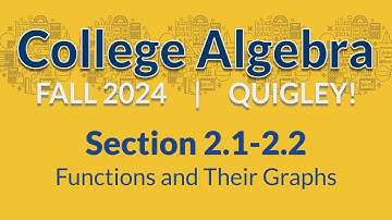 2.1-2.2 Functions and Their Graphs