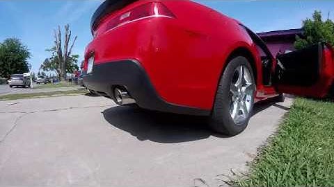 V6 Camaro Muffler Delete Cold Start and Accelerations