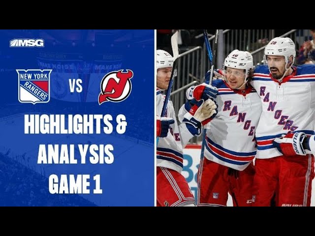 A Disappointing Game 1 Loss by New Jersey Devils to New York Rangers, 1-5 -  All About The Jersey
