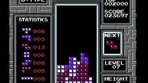 Retro Game-6 | Tetris (NES) Level 7 B-Type