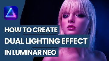 Luminar NEO: How to Create the DUAL LIGHTING Effect 🔵🔴