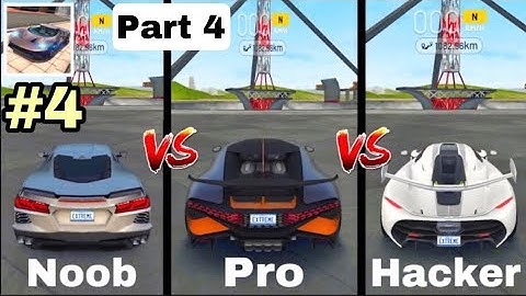 Noob vs Pro vs Hacker Part 4 Extreme Car Driving Simulator. #noob #vs #pro #hacker #ios #android