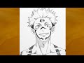 How To Draw Sukuna From Jujutsu Kaisen Step By Step Anime Drawing Sukuna Sketch Art How To Draw Sukuna From Jujutsu Kaisen Step By Step Anime Drawing Sukuna Sketch Art