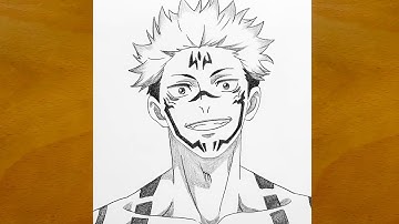How to Draw Sukuna from Jujutsu Kaisen || Step by Step Anime Drawing || Sukuna Sketch Art