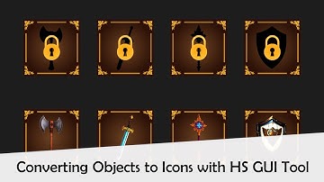 Converting object to icon in unity | HS GUI Tool