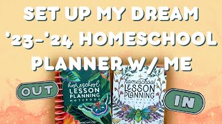 SET UP MY HOMESCHOOL PLANNER WITH ME FOR 
