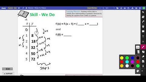 Quadratic Pattern   Recursive Equation