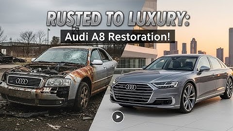 Restoring a Wrecked Audi A8   Full Engine Overhaul, Frame Alignment & Complete Mechanical Rebuild