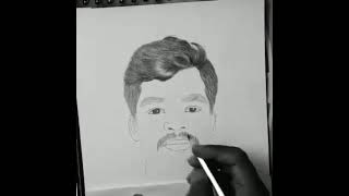 portrait drawing using graphite pencil