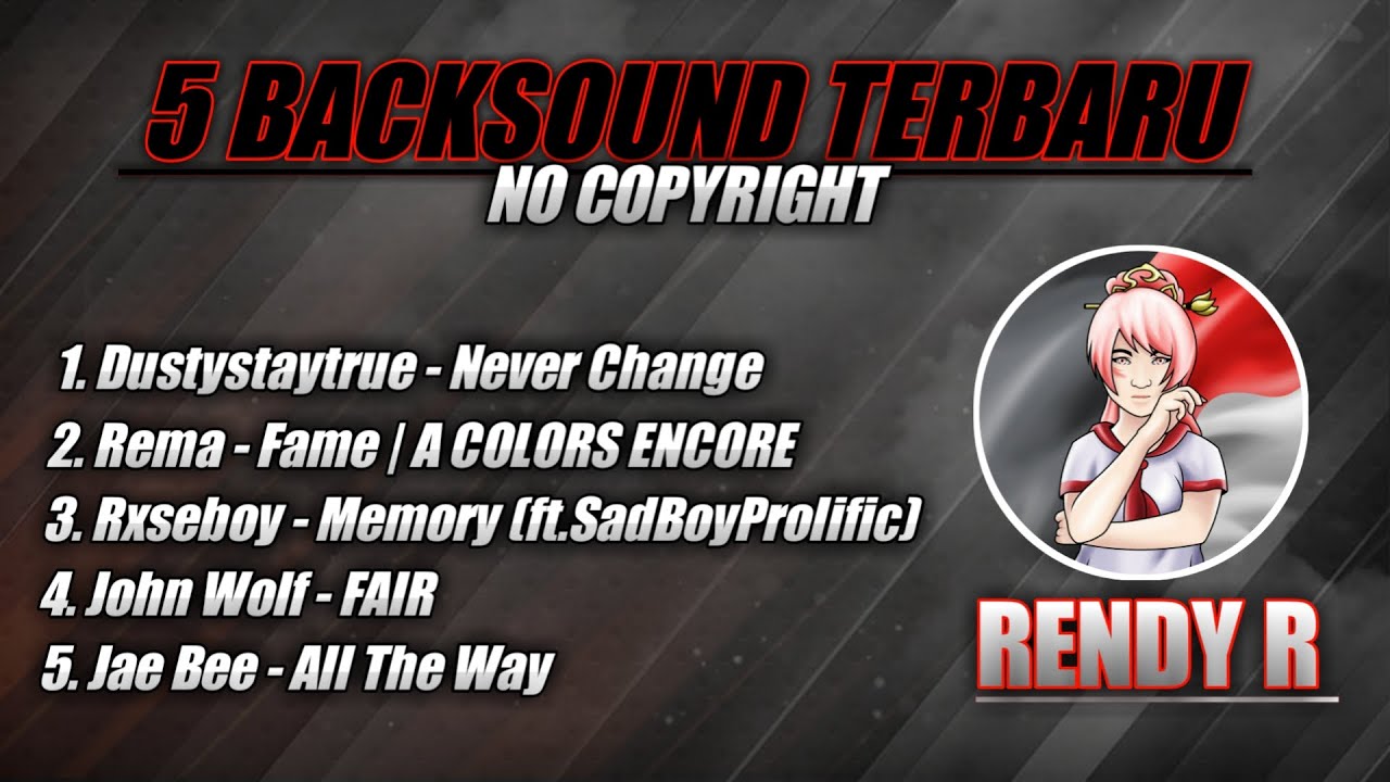 5 BACKSOUND TERBARU YANG SERING DIPAKAI RENDY R 🇮🇩 | NO COPYRIGHT MUSIC ...