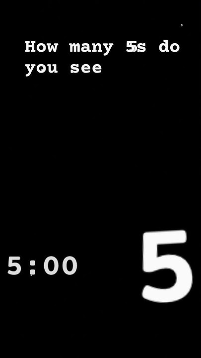 How Many Fives Do You See YouTube how-many-fives-do-you-see-youtube