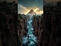 Ancient Egypt Waterfall Ambience 🌊 Relaxing Temple &amp; Nature Sounds